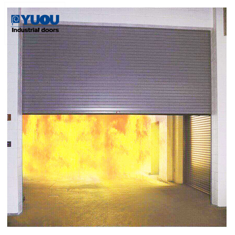 China 0.8mm Galvanized Fire Rated Roller Shutter Door Steel Finished CCC Certificated for sale