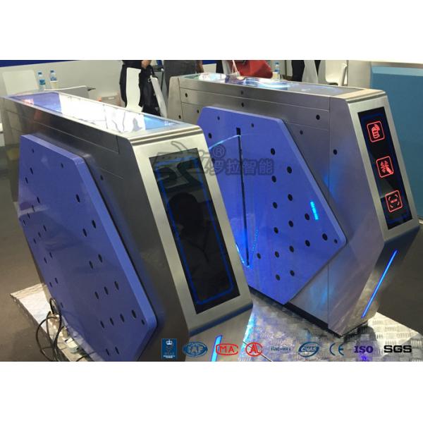 Quality Access Control Automatic Flap Barrier Gate Walk Through Optical Turnstile for sale