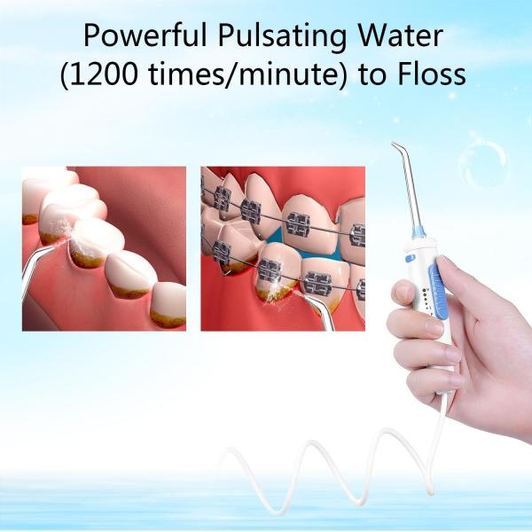Quality High Pressure Countertop Water Flosser With 12 Tips Anti Dirt for sale