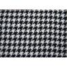 China Black And White Herringbone Fabric , Geometric Pattern Jacquard Fabric factory