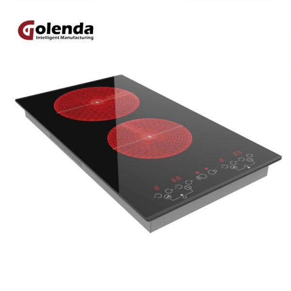 Quality Hidden Mini Infrared Induction Cooker 2 Burner Super Slim Embedded for sale