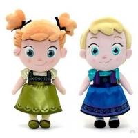 China Small Girls Disney Plush Toys Elsa And Anna Frozen Baby Dolls 30cm factory