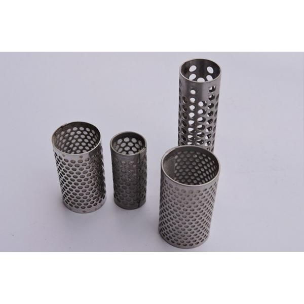 Quality Alkali Resistance Filter Wire Mesh SS316 Perforated Filter Tube Easy To Clean for sale