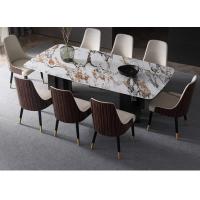China Fashion Clean Easily Luxury Marble Dining Table for sale