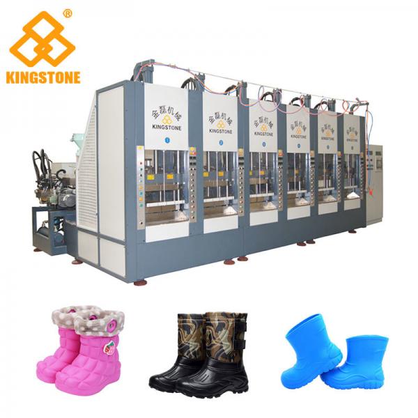 Quality Two Stations EVA Rain Boot Making Machine With PLC Touch Screen System for sale