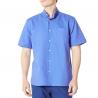 China Men'S 52% Linen Breathable Short Sleeve Shirts Solid Color Button Down Shirts factory