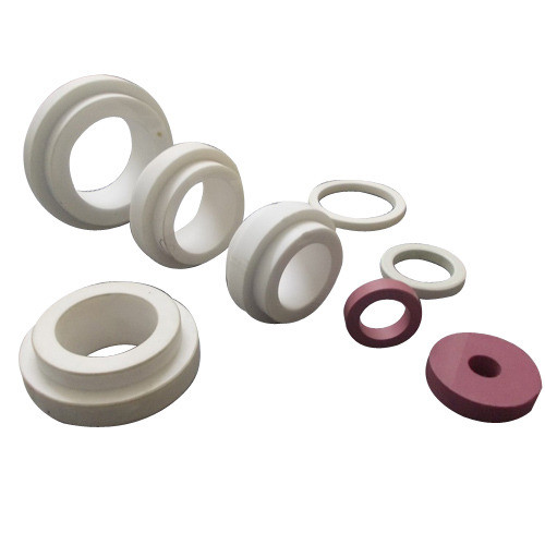 Quality Thermal Casting 99% Al2O3 Alumina Ceramic Ring Resistant Wearing for sale