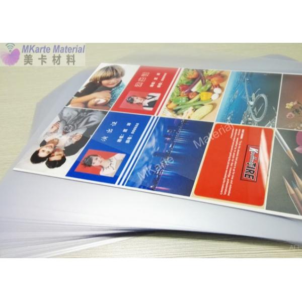 Quality Strong Initial Viscous Force PVC Coated Overlay For Plastic Card PVC Sheet for sale