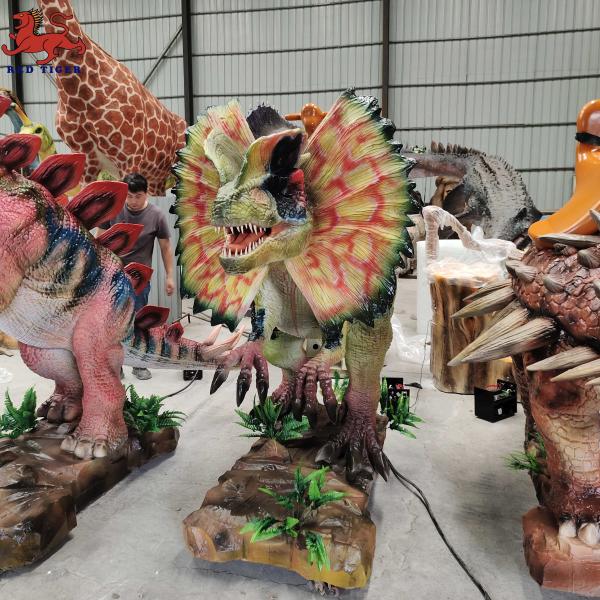 Quality Theme Park Dinosaur Park Rides , Artificial Walking Dinosaur Rides for sale
