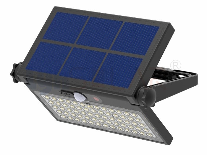 China High Lighting Efficiency 8W Solar Flood Lights Outdoor With Motion Sensor factory
