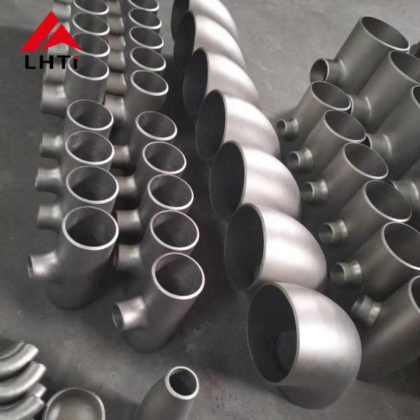 Quality ASTM B363 GR2 Bending Titanium Pipe , Tee Reducer Pipe Fittings Pickled Surface for sale