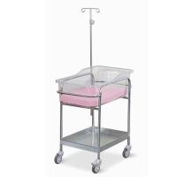 China High Strength Hospital Baby Crib  Stainless Steel With Infusion Stand Mattress Hospital Baby Bed factory