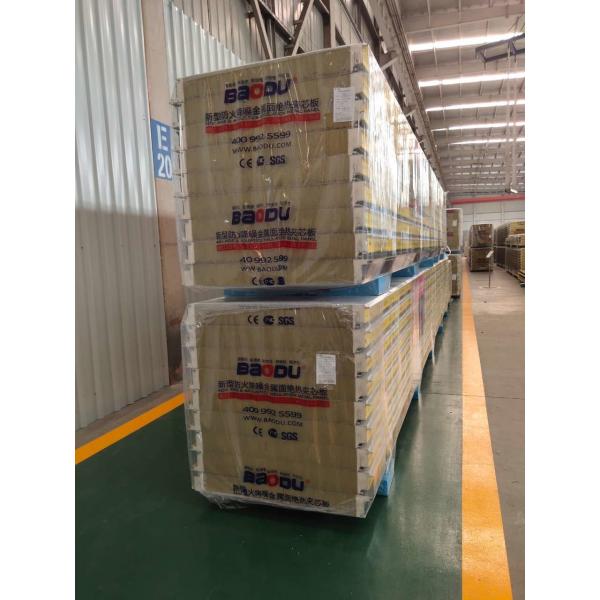 Quality Warehouse Workshop Rockwool Sandwich Panel Polyurethane Insulated ODM for sale