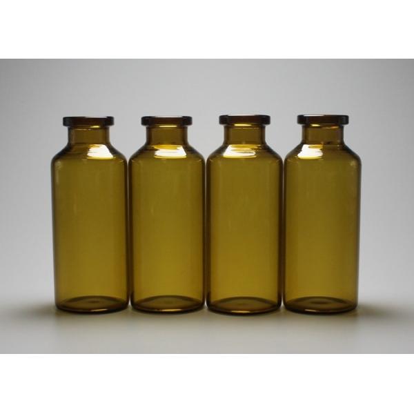 Quality 30ml Brown Tubular Glass Vial Bottle With Lid For Injection for sale