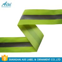 China 100% Polyester Ribbons Reflective Safety Tape Single Sided With Offer Printing factory
