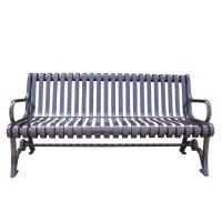China Cast Iron Outdoor Metal Benches Modern Style For Garden School factory