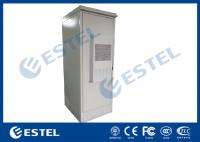 China Air Conditioner Integrated Telecom Outdoor Cabinet Galvanized Steel With Three Battery Layers factory