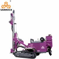 China 35m Depth Hydraulic Mobile DTH Drilling Rig Mining Rotary Borehole Drilling Machine for sale