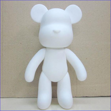 China diy momo bear rotocasting diy vinyl toy, vinyl blank diy bear toys for painting toys factory
