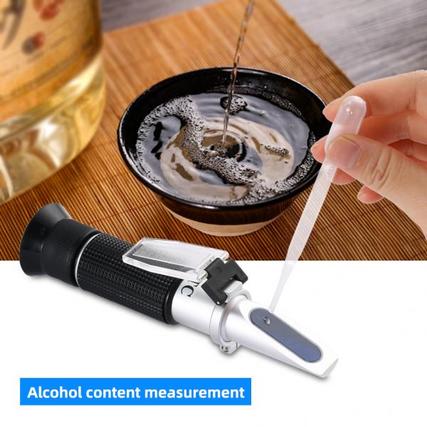 Quality YieryiHand held 0-80% Alcohol Refractometer ATC Spirits Tester Alcoholometer for sale