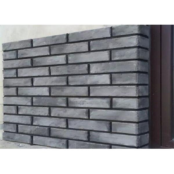 Quality 3D408 Acid Resistance Gray Clay Thin Veneer Brick For Decorative Wall for sale