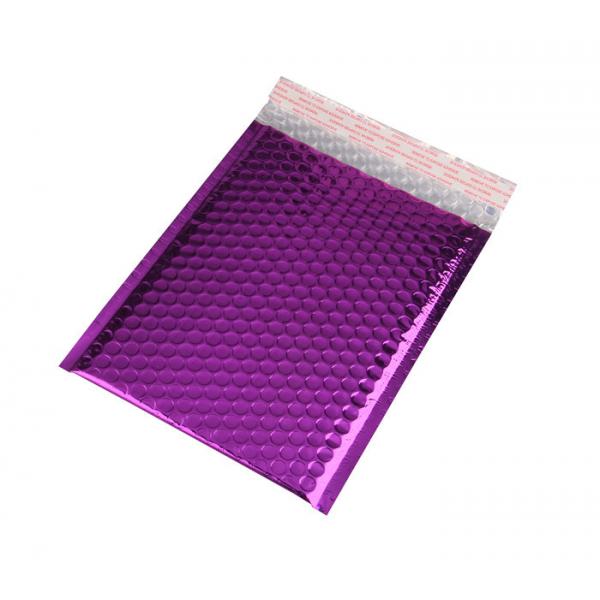 Quality Recyclable Purple Metallic Glamour Mailers / Metallic Mailing Bags Strong Adhesive for sale
