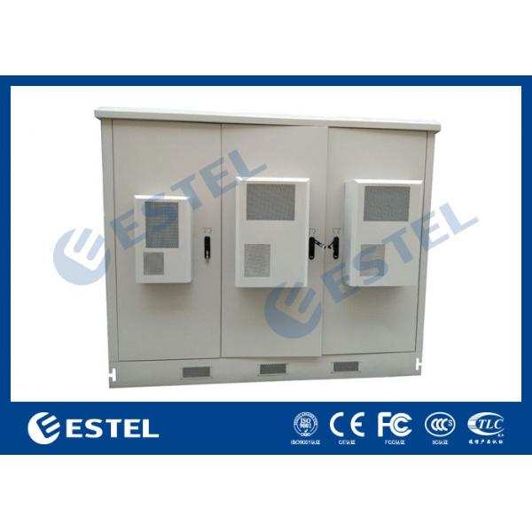 Quality Outdoor Telecom Assembled Base Station Cabinet Hot Dip Galvanized Steel Material for sale