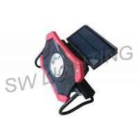 China Outdoor LED Solar Work Light , Red DC Charging Solar Rechargeable Light for sale