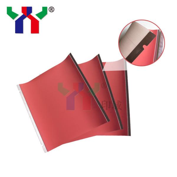 Quality Ruby Carat Offset Printing Blanket UV Rubber PHOENIX 329 Red 1.96mm Thickness for sale
