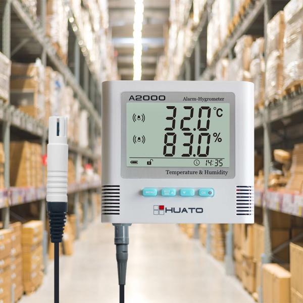 Quality Double External Sensor Digital Thermometer Hygrometer Digital Clock Thermometer for sale