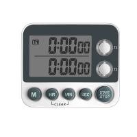 China Magnetic Dual Digital Timer Cooking Countdown Timer Kitchen Baking Tools factory
