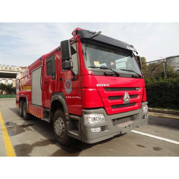 Quality Water Foam Dry Powder Fire Truck 276kw 6x4 Multiple Function for sale