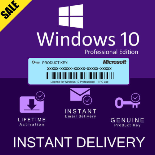 Quality 64 32Bit Windows 10 Activation Key Cd Keys Multi Language for sale