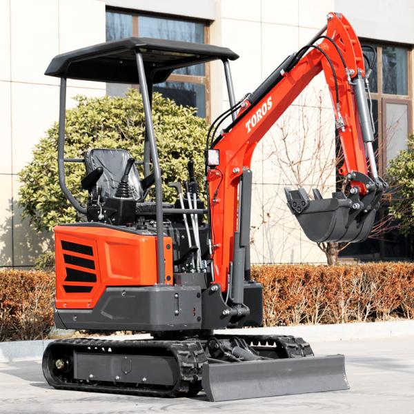 Quality 1.8 Ton Toros Mini Excavator With Engine Micro Digger Multi Functions for sale