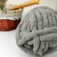 Quality Chunky Hand Knitting Chenille Yarn Soft Loop Puffy 100% Polyester Blanket Big for sale