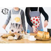 China Cute Animals Women Kitchen Apron with Pockets Extra Long Ties For Cooking factory