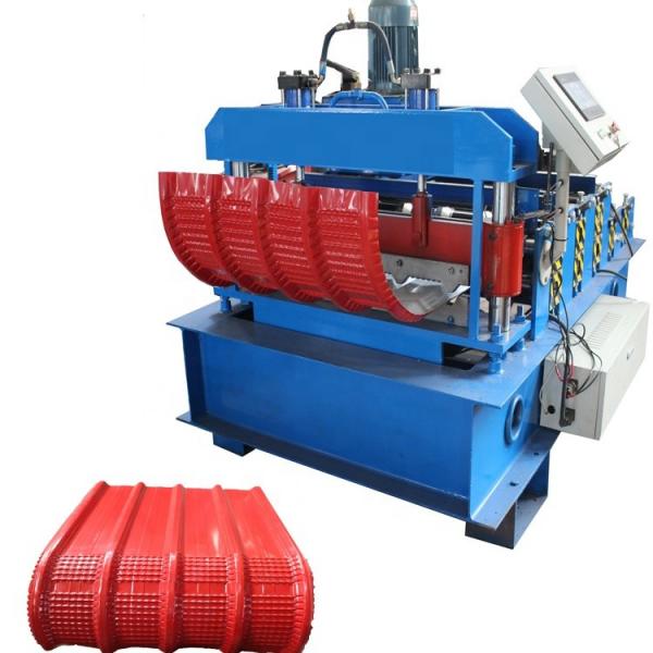 Quality Crimping Curved Arch Plc Roof Sheet Roll Forming Machine Automatic for sale