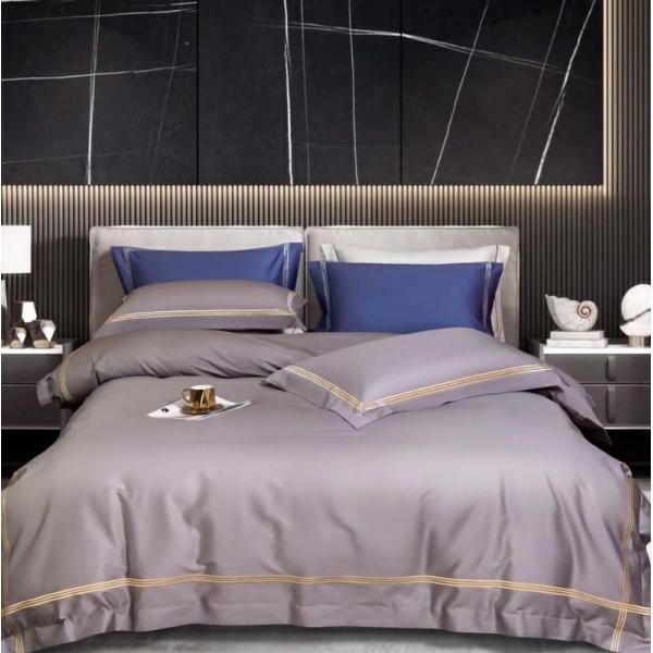 Quality Modern Purple Bamboo Bedding Sets Duvet Cover Bed Linen Home Bedding Sets for sale