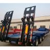 China 65/ 70/ 80 Ton Low Bed Semi Trailer 3 Units Transporting For Machine factory