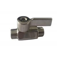 Quality Micro Ball Valve Stainless Steel BSP Male Thread Reducing Port 1000PSI Pressure for sale