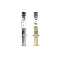 Quality THC Oil 1ml Luer Lock Syringe With Metal Plunger Leak Free for sale