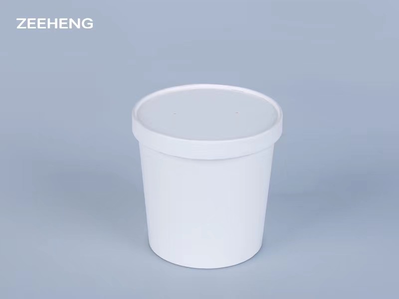 China Soup Ice Cream Biodegradable Paper Cups Custom 16oz factory