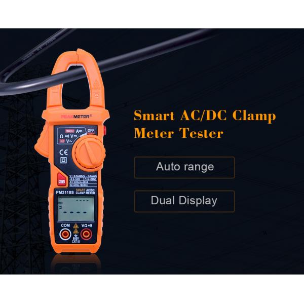 Quality Portable Auto Range Digital Multimeter Smart AC / DC Clamp Meter With NCV Detection for sale