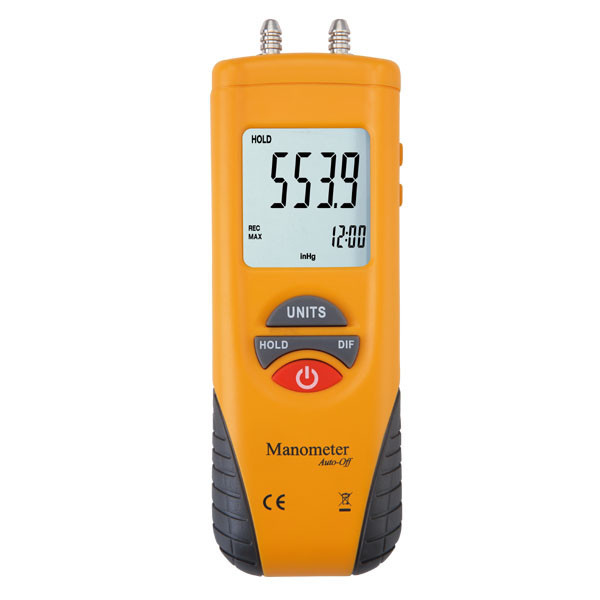 Quality Professional Data Hold Digital Manometer , Handheld Pressure Differential Manometer for sale