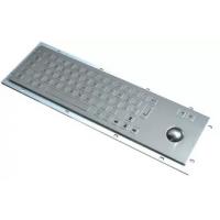 China Durable Stainless Steel Keyboard , Industrial Metal Keyboard With Trackball for sale