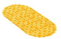 China Lovely Yellow Anti skid Rug Plastic Bathroom Accessories with Flower factory