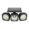 China 218LED 3 Heads 650lm Solar Power LED Lamp 1.3W IP64 Waterproof Wall Light factory