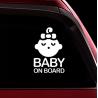 China Multifunctional Custom Car Stickers White Cartoon Baby Heat Resistance factory