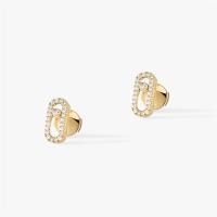 China Luxury Jewelry Collections for Women Messika 18K Yellow Gold Move Uno Diamond Earrings for sale