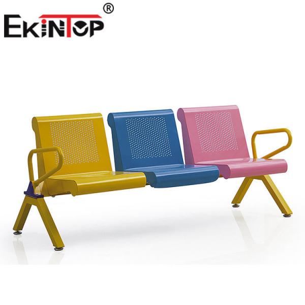 Quality PVC Cushion Waiting Chair 3 Seater Comfortable For Railway Station ODM for sale